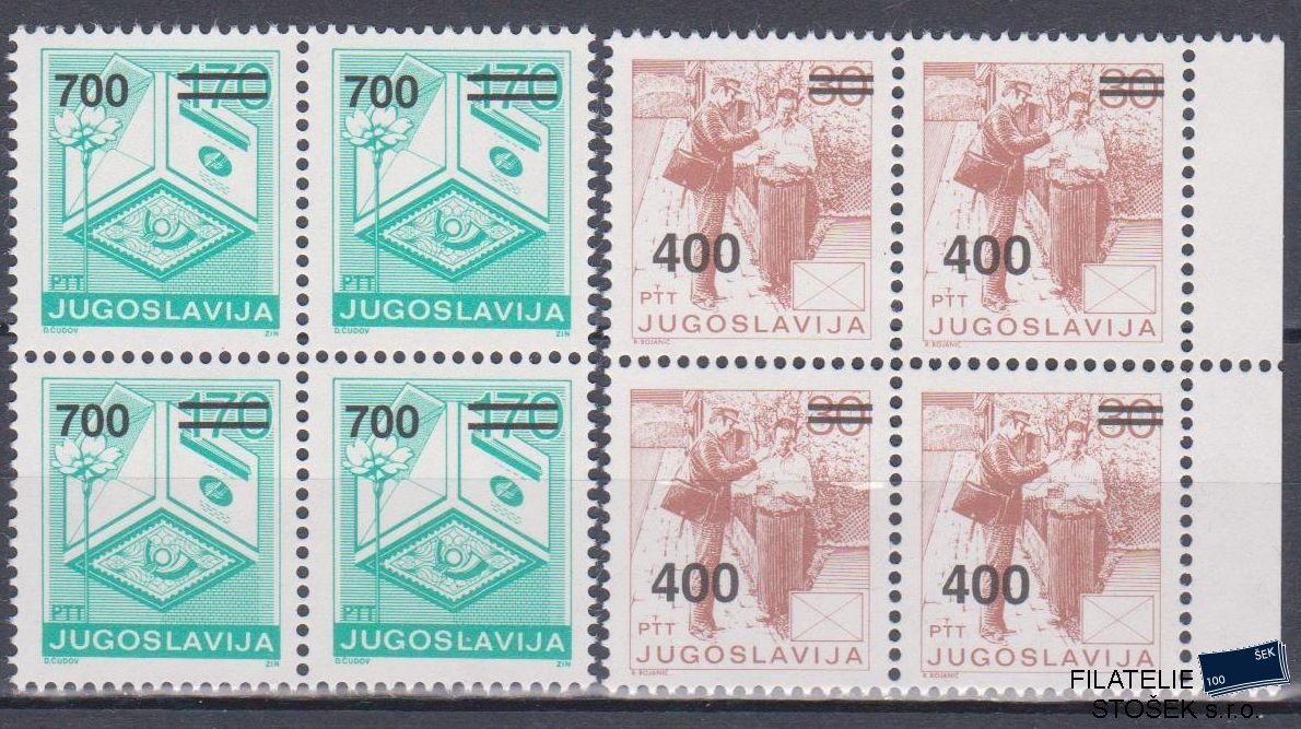 Jugoslávie známky Mi 2363-64 4 Blok