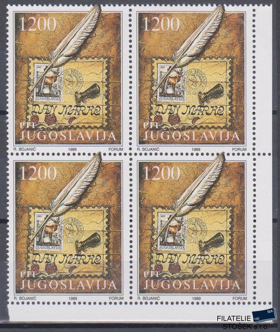Jugoslávie známky Mi 2379 4 Blok