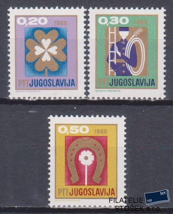 Jugoslávie známky Mi 1313-15