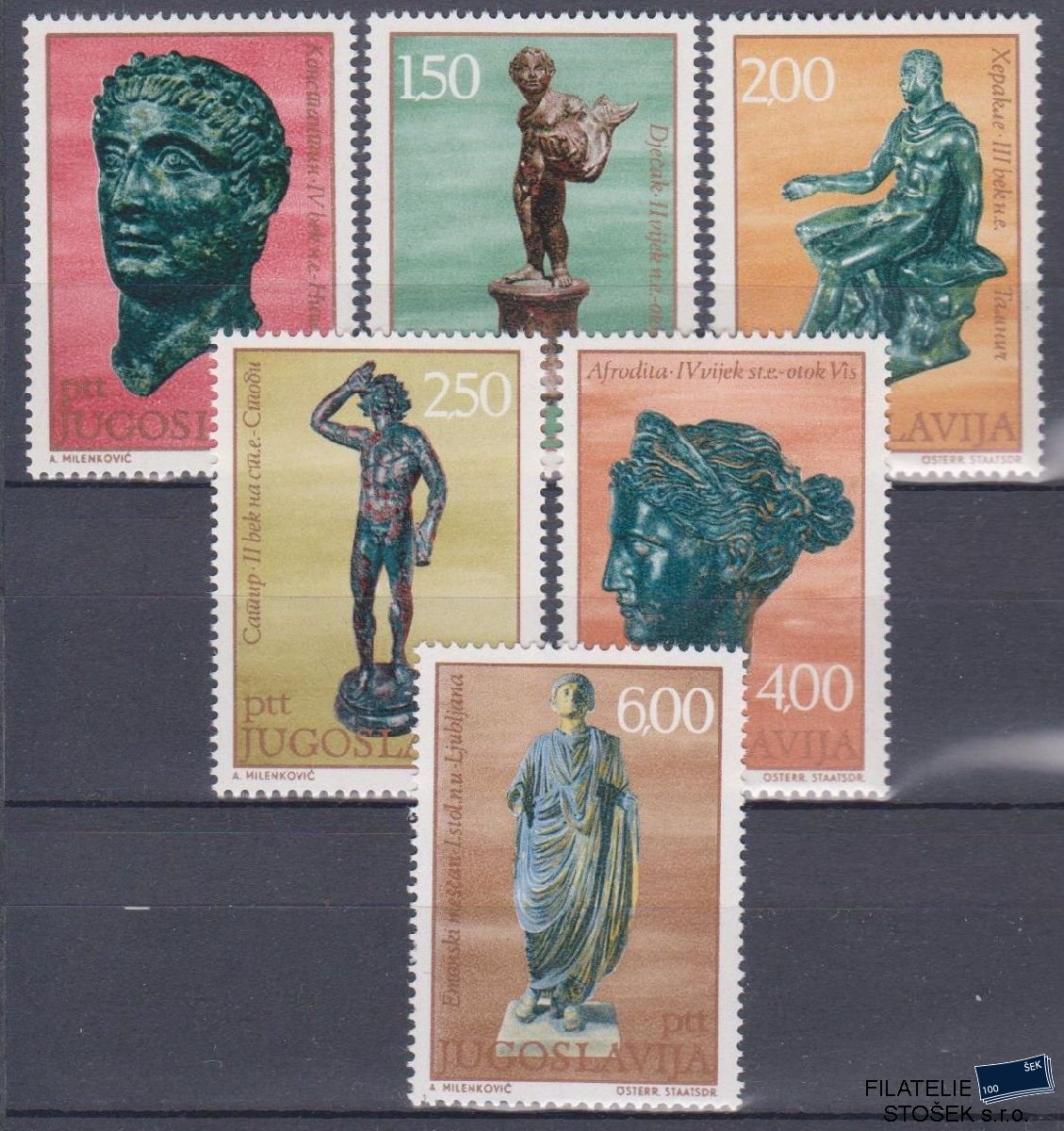 Jugoslávie známky Mi 1431-36