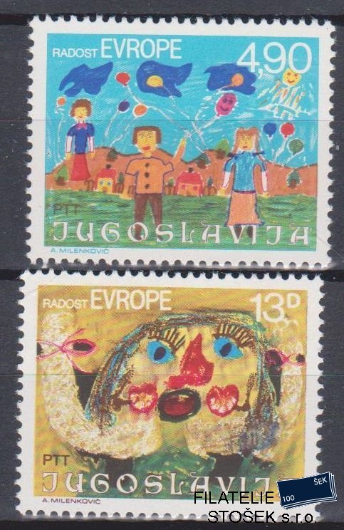 Jugoslávie známky Mi 1854-55