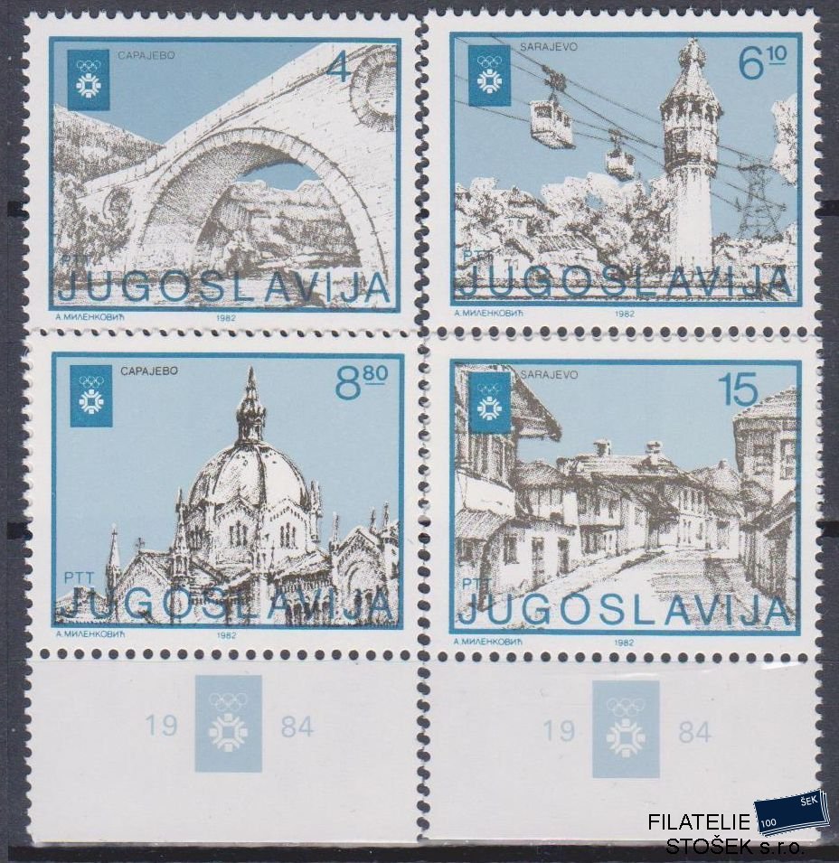 Jugoslávie známky Mi 1950-53