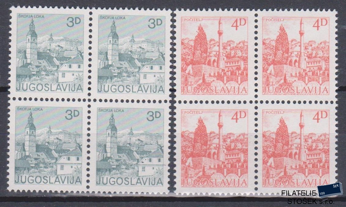 Jugoslávie známky Mi 1954-55 4 Blok