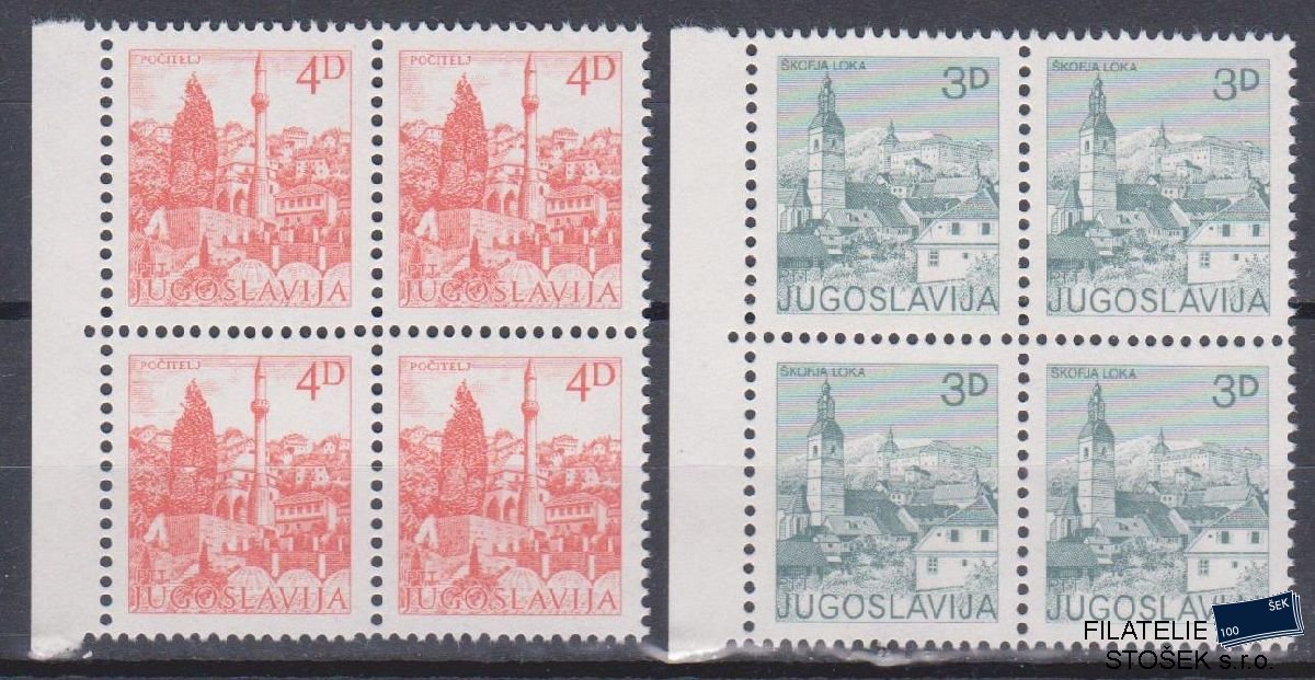 Jugoslávie známky Mi 1954-55 4 Blok