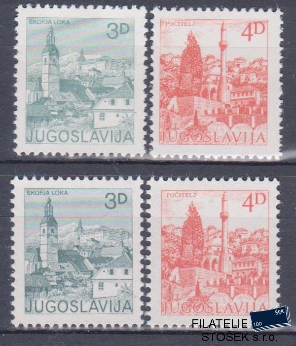 Jugoslávie známky Mi 1954-55 A+C