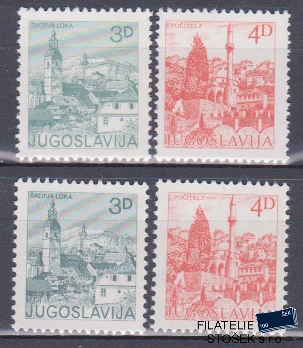 Jugoslávie známky Mi 1954-55 A+C