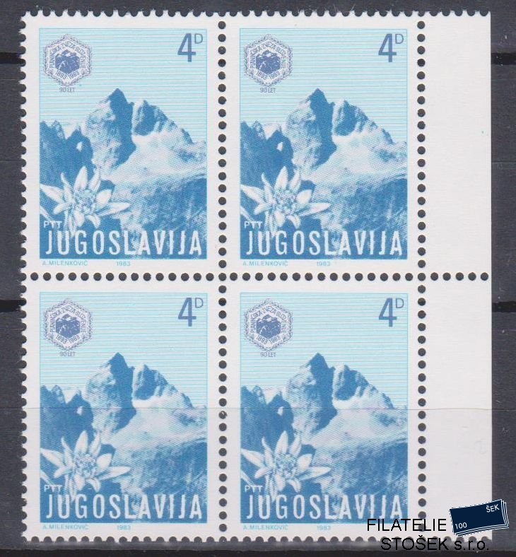 Jugoslávie známky Mi 1973 4 Blok