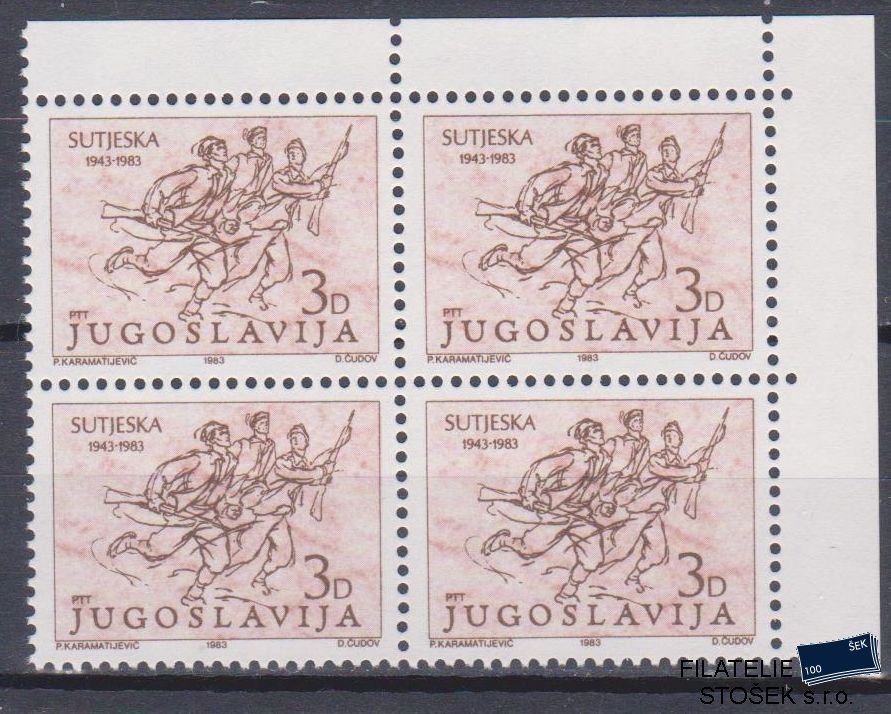 Jugoslávie známky Mi 1987 4 Blok