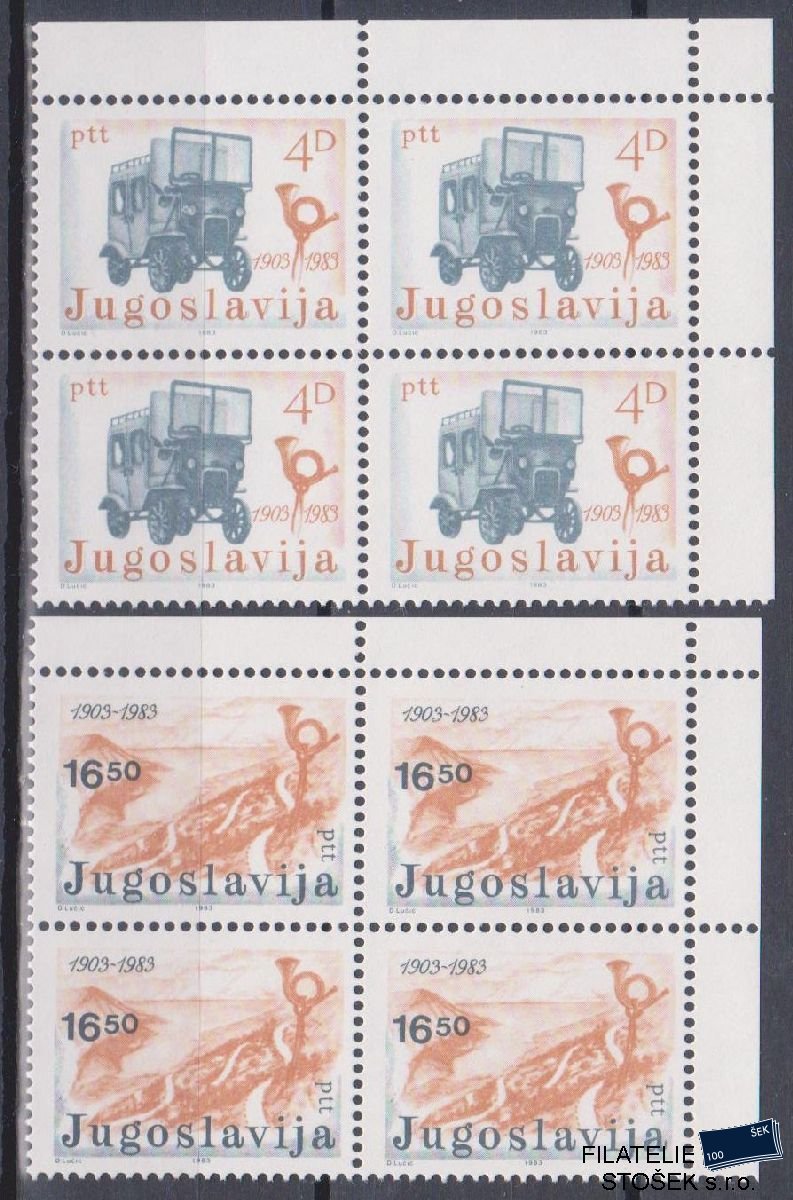 Jugoslávie známky Mi 1989-90 4 Blok