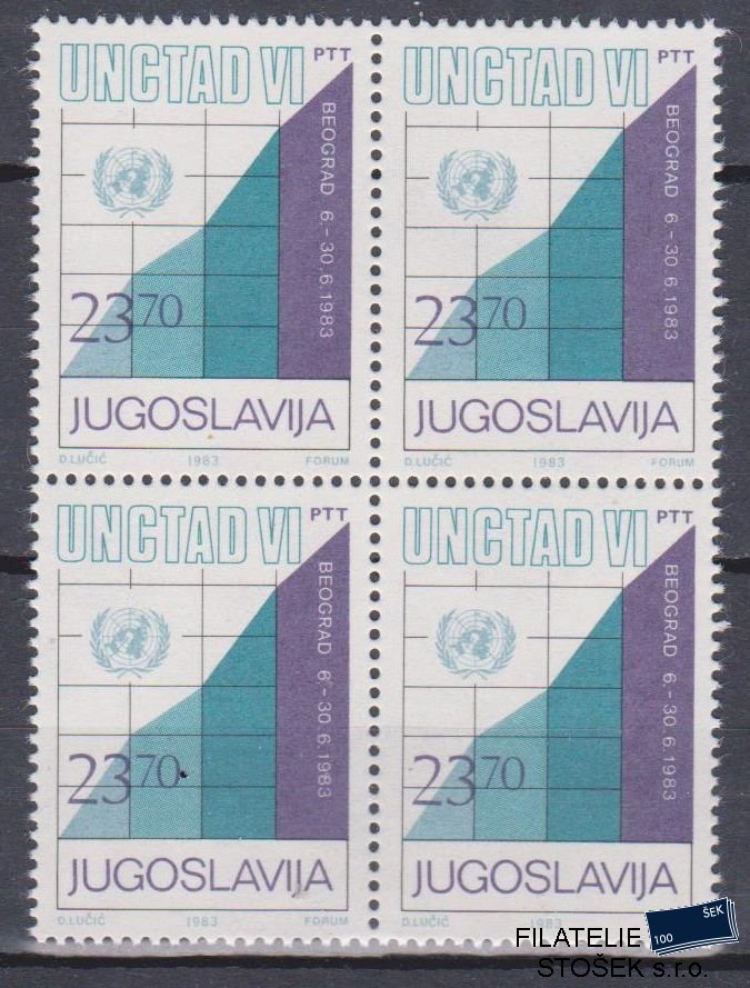 Jugoslávie známky Mi 1993 4 Blok