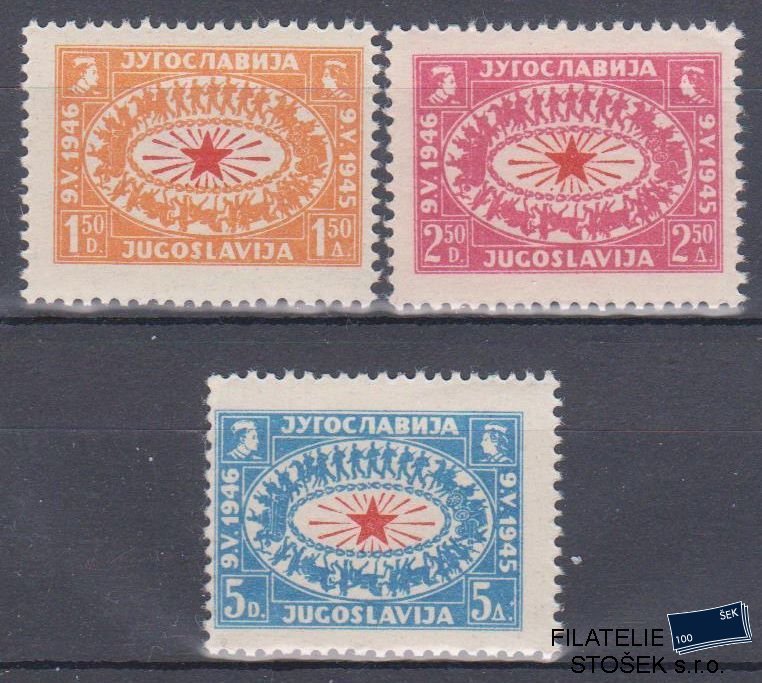 Jugoslávie známky Mi 494-96