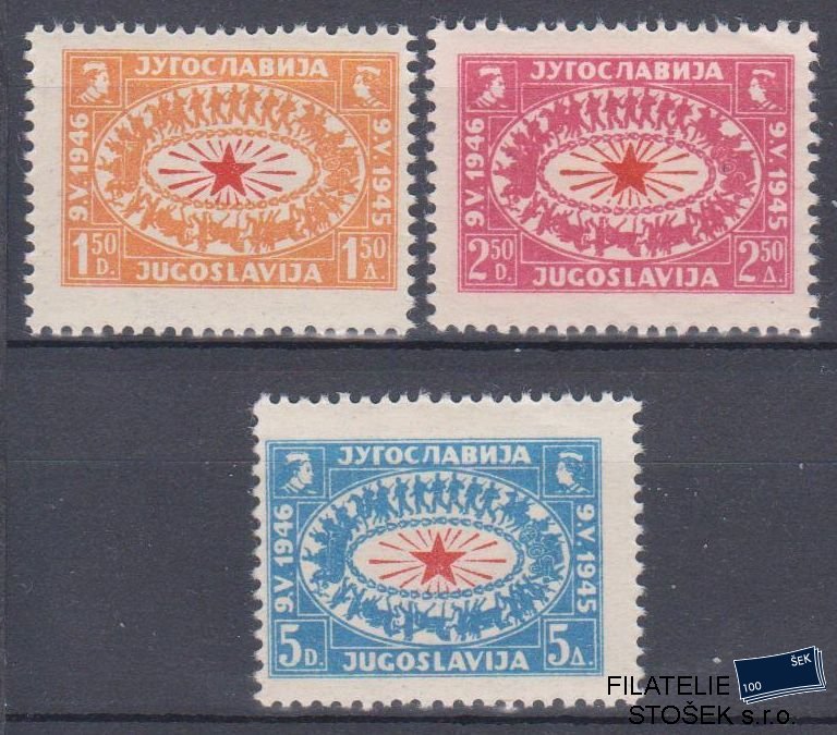 Jugoslávie známky Mi 494-96