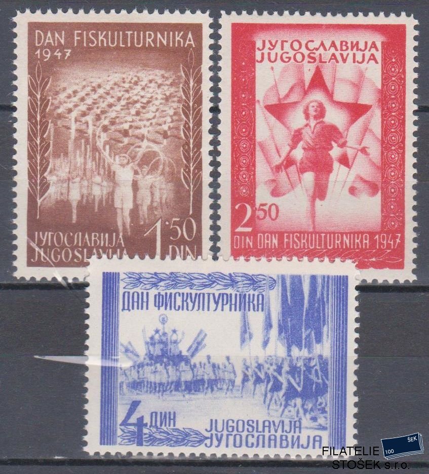 Jugoslávie známky Mi 521-23