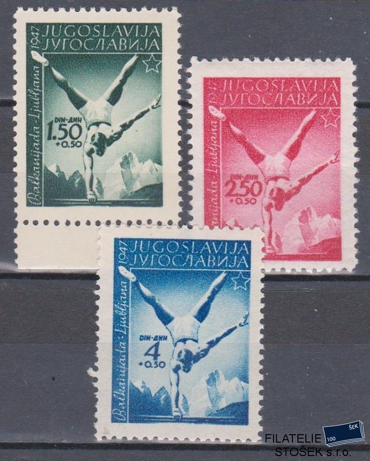 Jugoslávie známky Mi 524-26