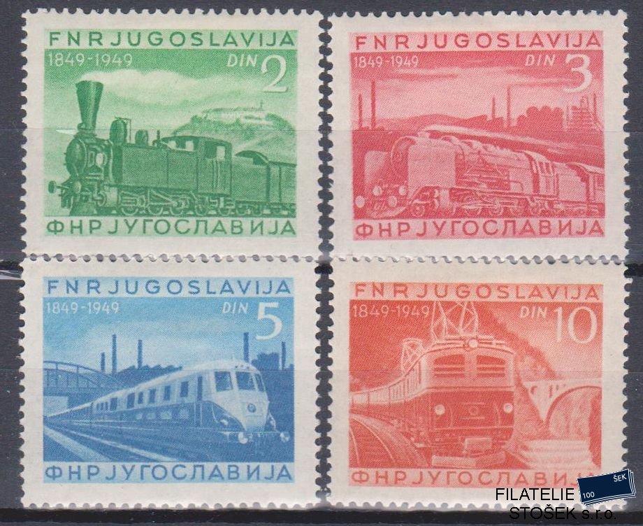 Jugoslávie známky Mi 583-86
