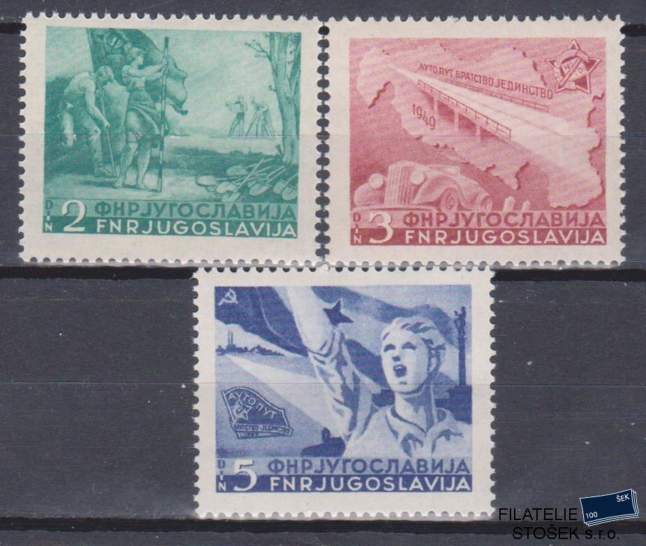 Jugoslávie známky Mi 598-600