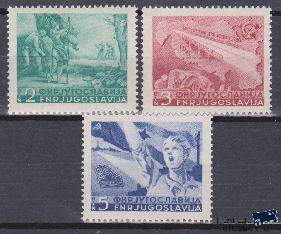 Jugoslávie známky Mi 598-600