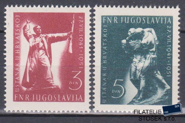 Jugoslávie známky Mi 662-63