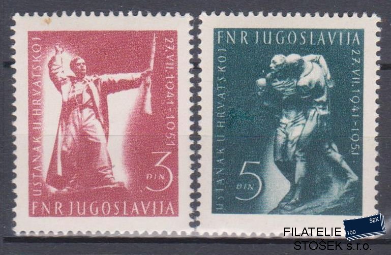 Jugoslávie známky Mi 662-63
