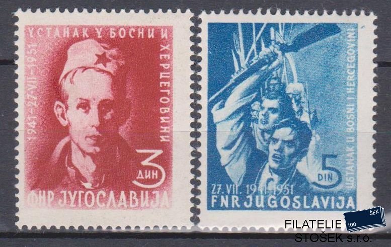 Jugoslávie známky Mi 664-65