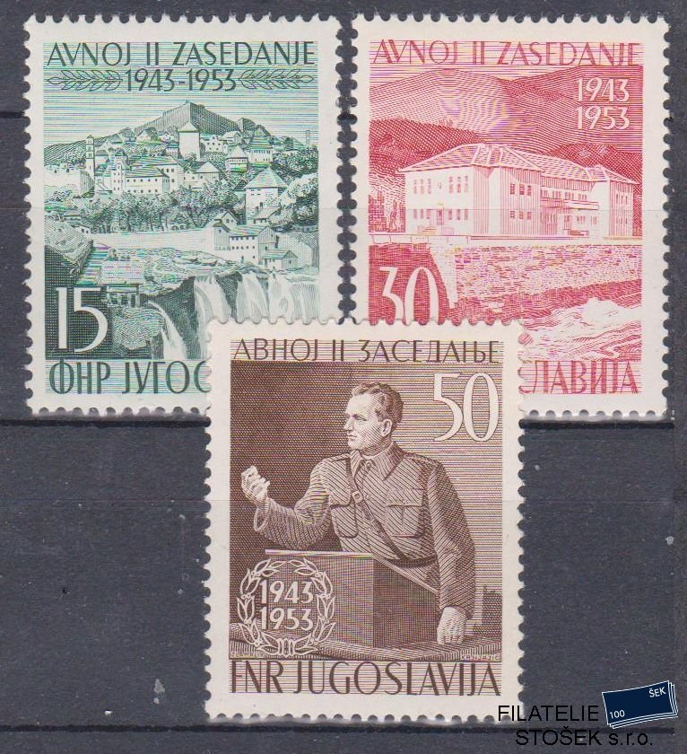 Jugoslávie známky Mi 735-37
