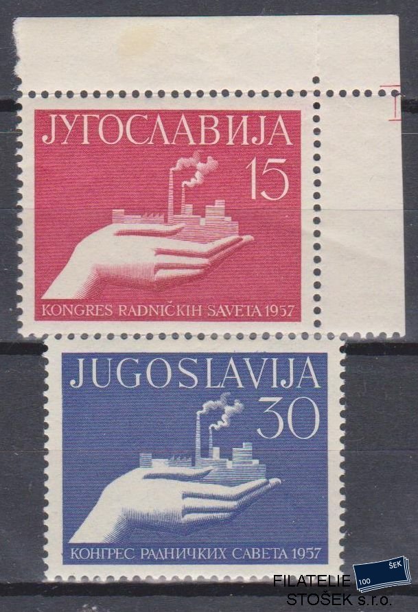 Jugoslávie známky Mi 821-22