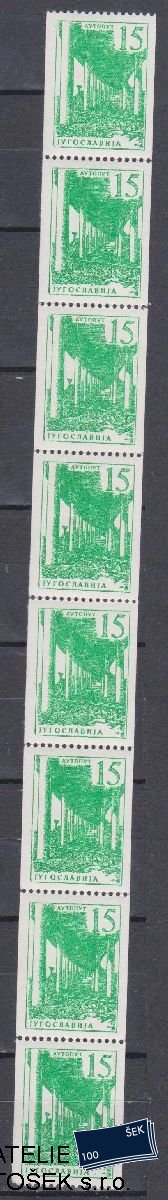 Jugoslávie známky Mi 898 8 Páska