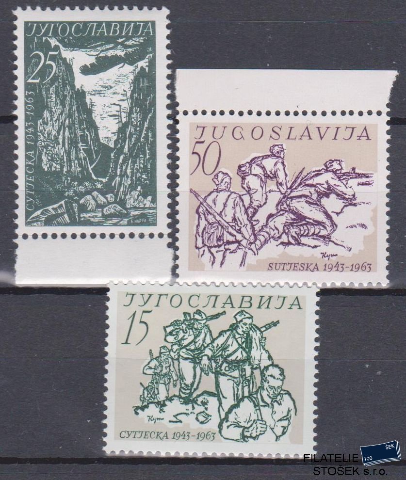 Jugoslávie známky Mi 1046-48
