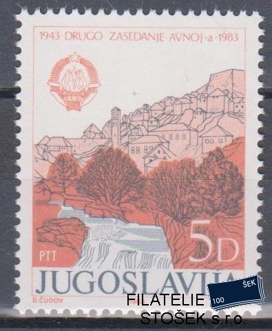 Jugoslávie známky Mi 2019