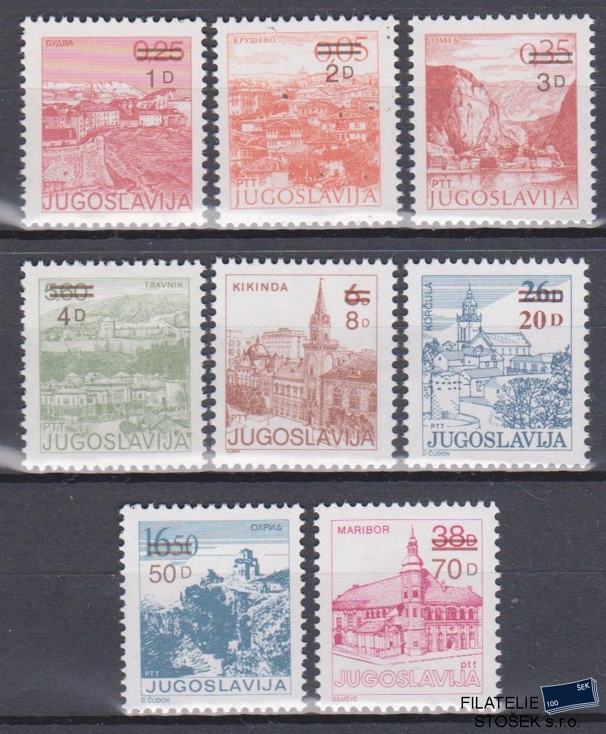 Jugoslávie známky Mi 2137-44