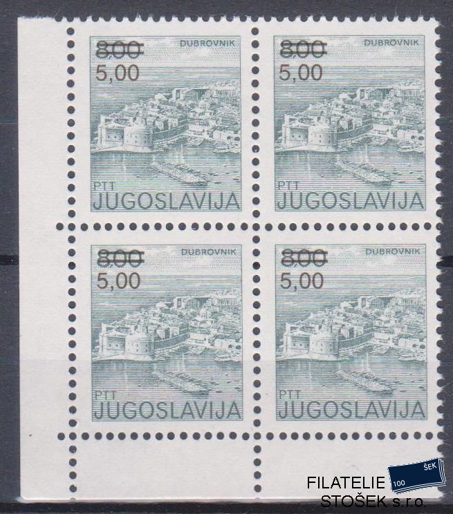 Jugoslávie známky Mi 2155 A 4 Blok
