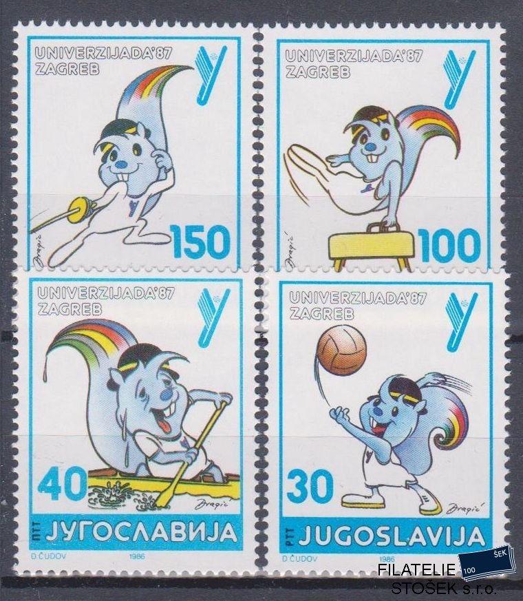 Jugoslávie známky Mi 2190-93