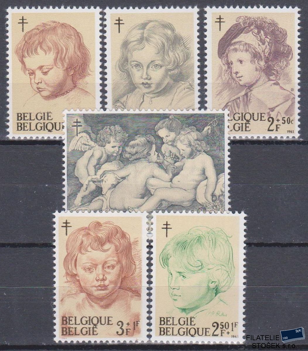 Belgie známky Mi 1332-37