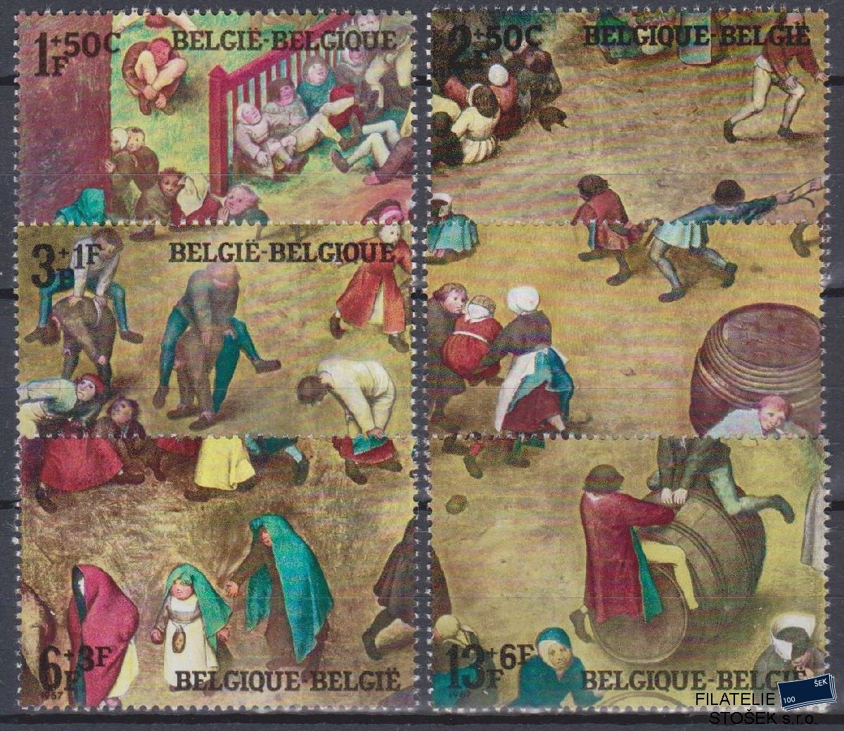 Belgie známky Mi 1494-99