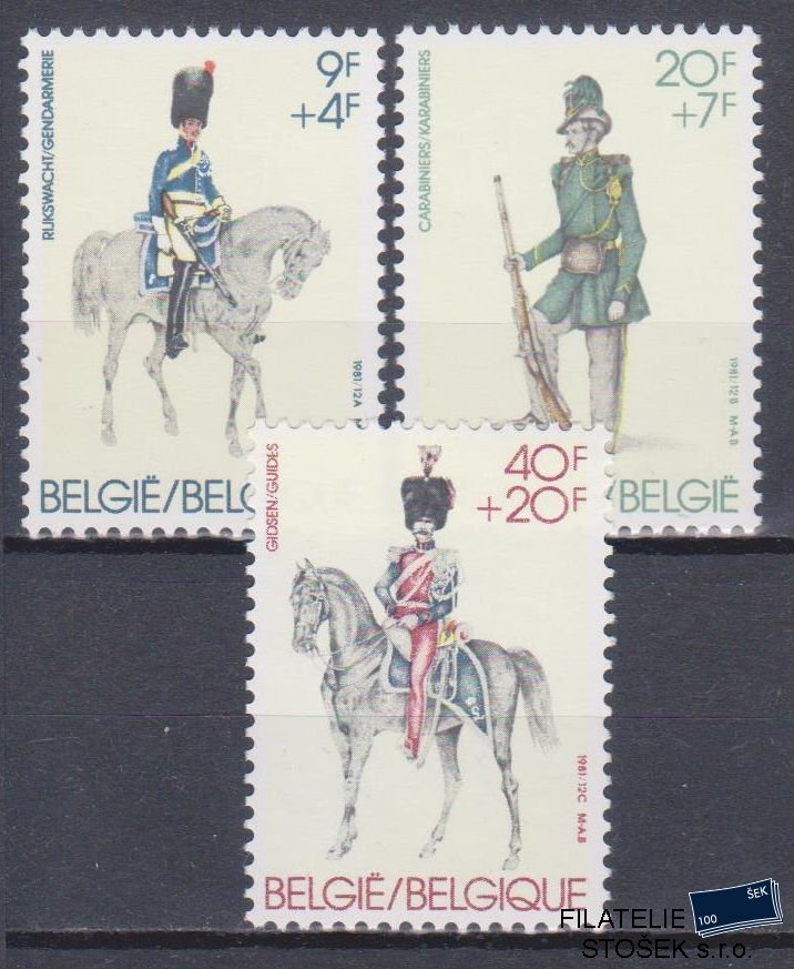 Belgie známky Mi 2083-85