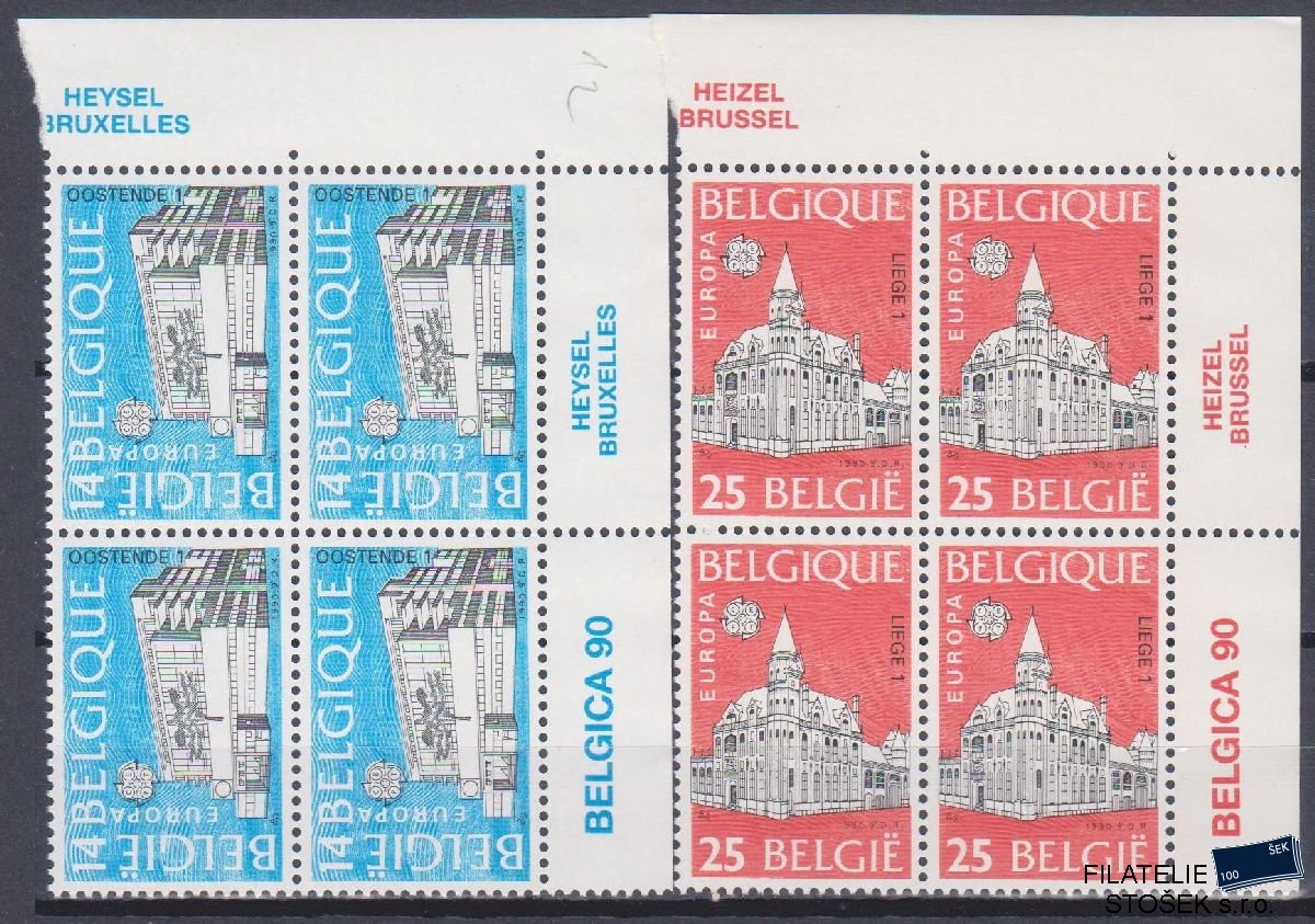 Belgie známky Mi 2419-20 4 Blok