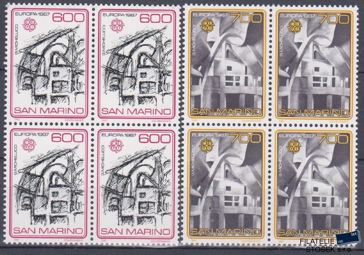 San Marino známky Mi 1354-55 4 Blok