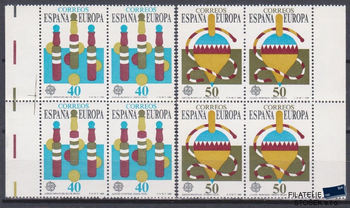 Španělsko známky Mi 2885-86 4 Blok