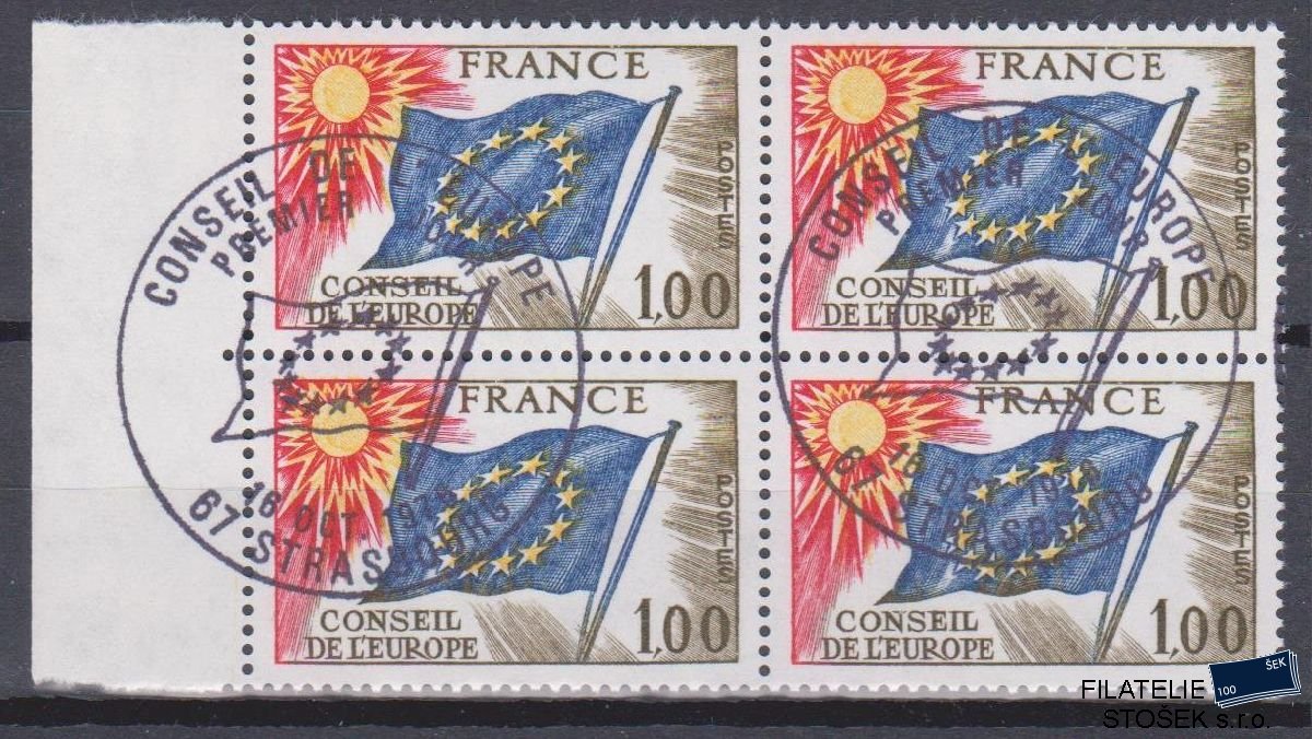 Francie služební Europarat známky Mi 19 4 Blok