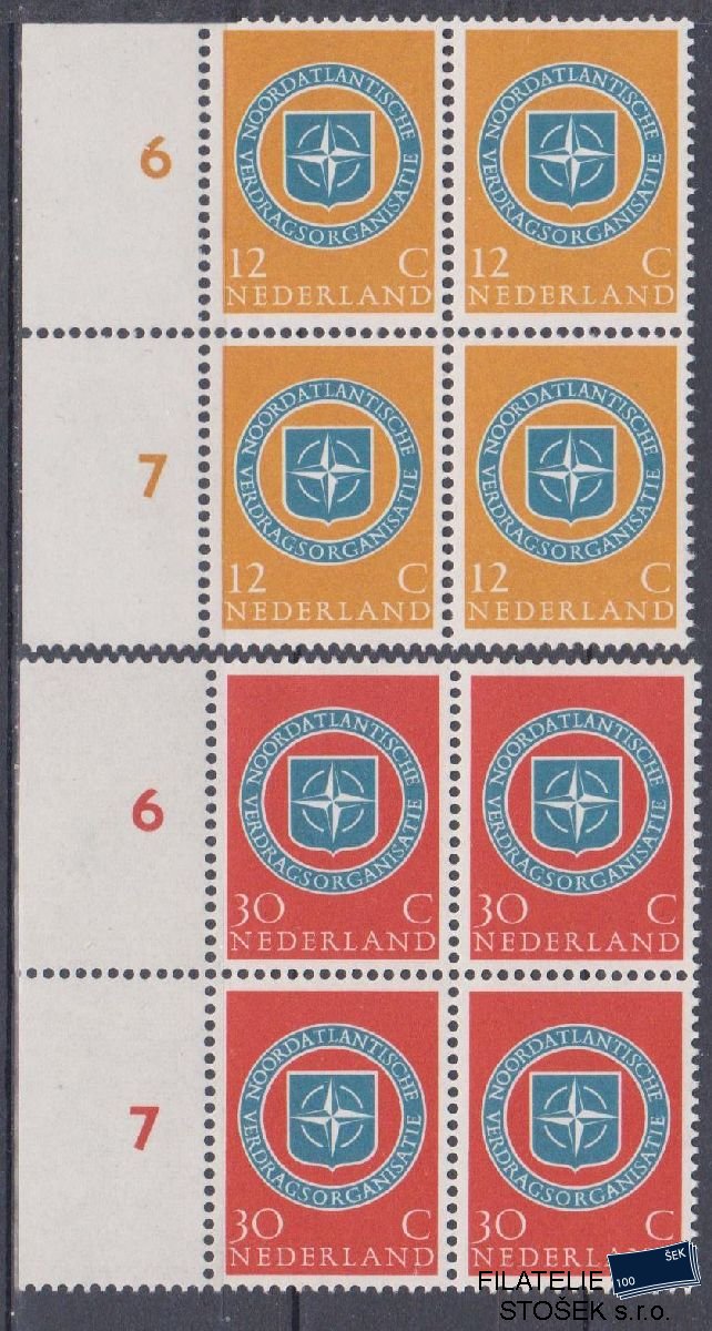 Holandsko známky Mi 728-29 4 Blok