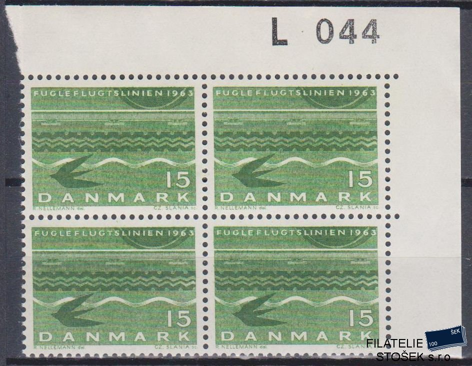 Dánsko známky Mi 413y 4 Blok
