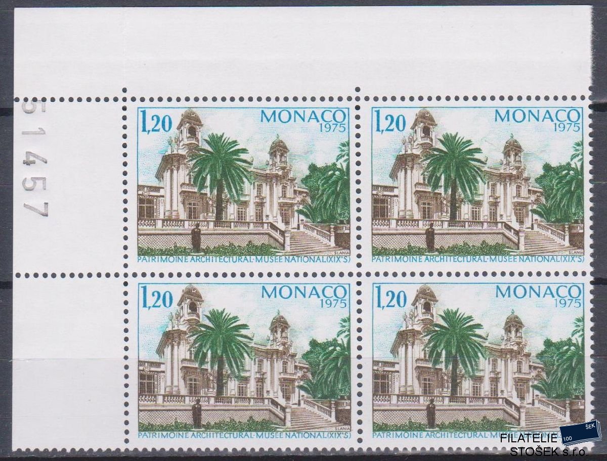 Monako známky Mi 1180 4 Blok