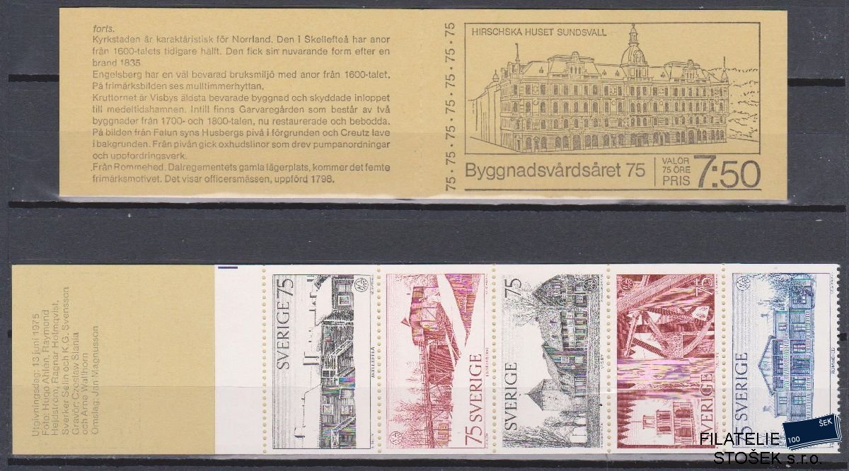 Švédsko známky Mi 908-12 Sešitek