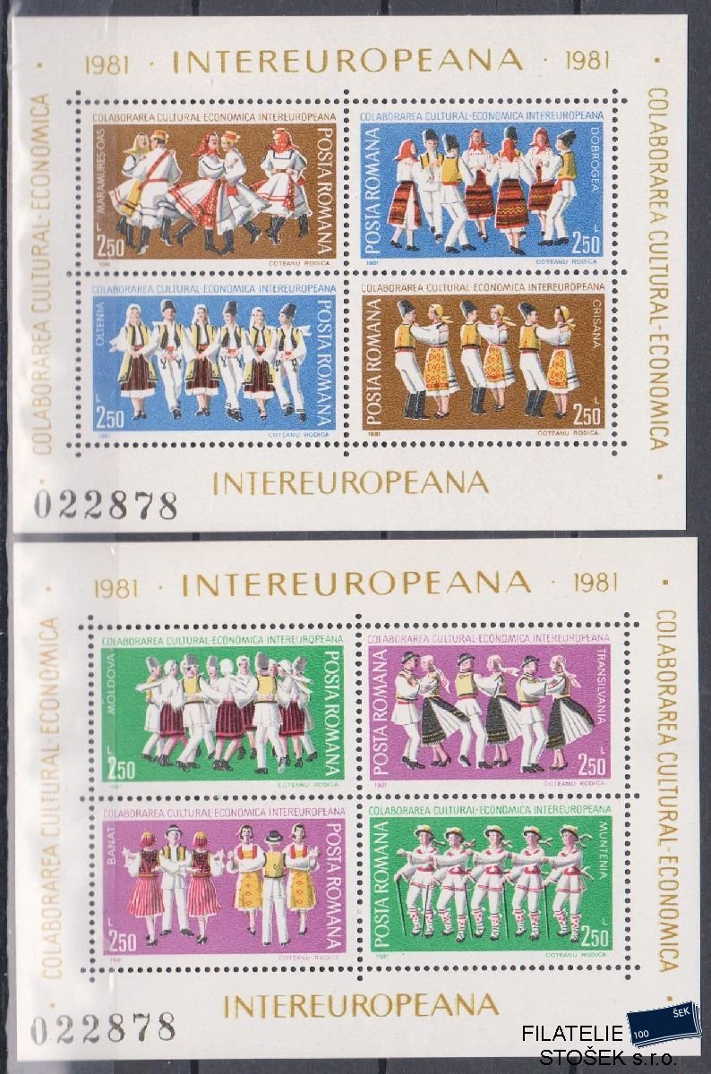 Rumunsko známky Mi Blok 179-80