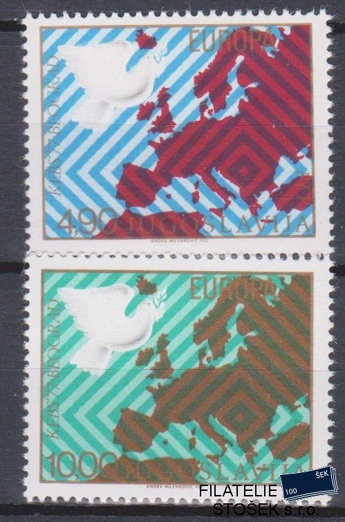 Jugoslávie známky Mi 1692-93