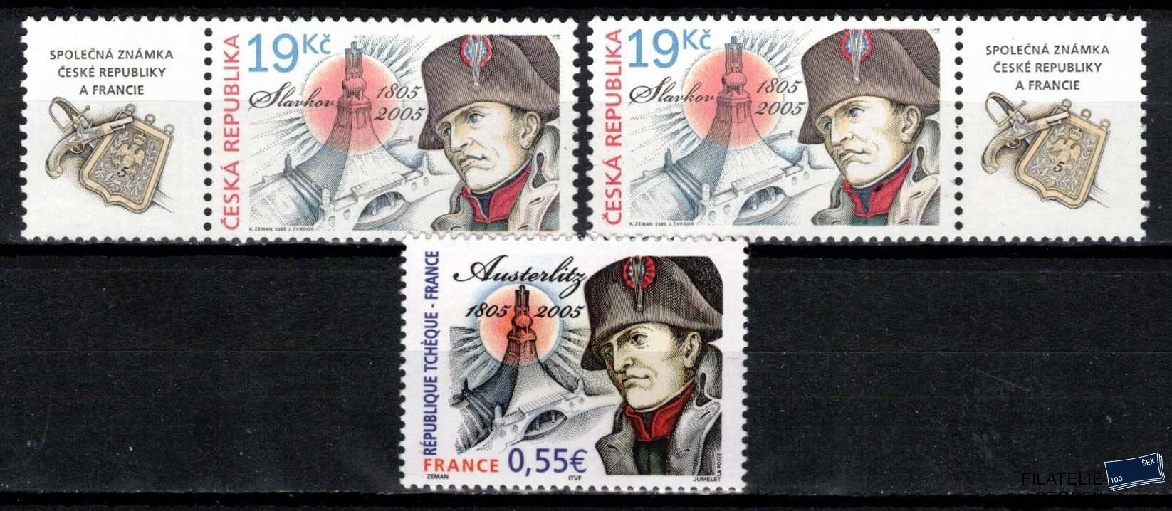 Česká republika známky 434 KL+KP+Francie