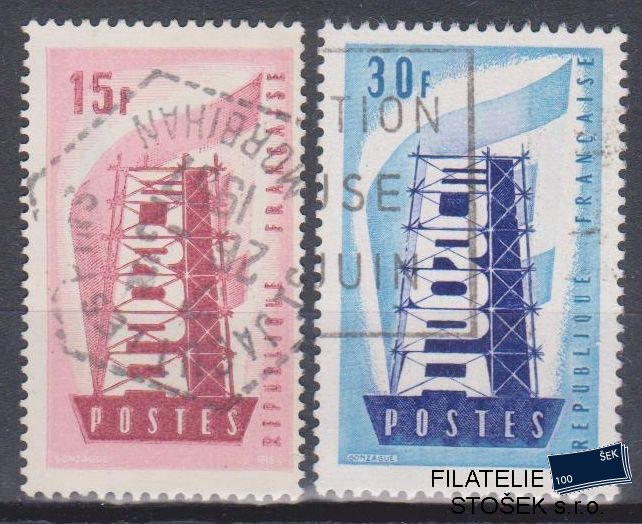 Francie známky Mi 1104-5