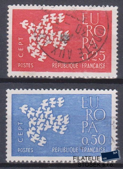Francie známky Mi 1363-64