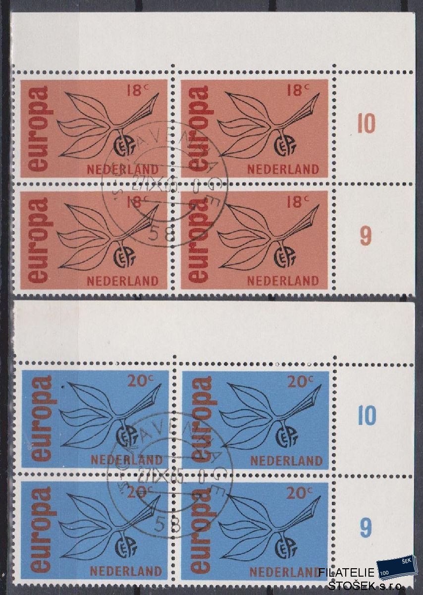 Holandsko známky Mi 848-49 4 Blok