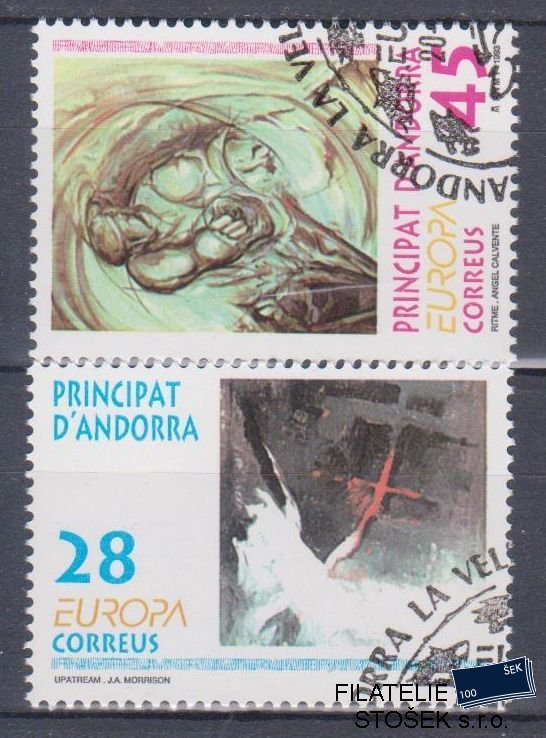Španělská Andora známky Mi 232-33